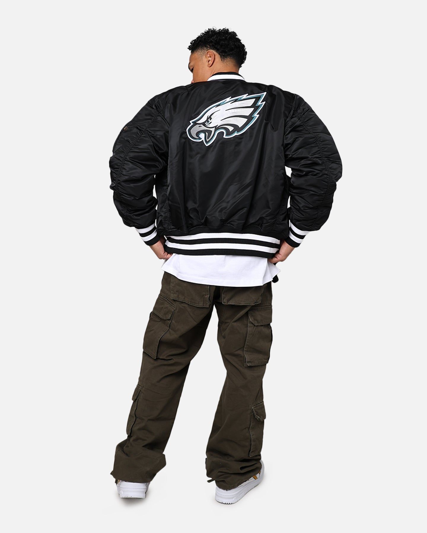 New Era X Alpha Series X NFL Philadelphia Eagles MA-1 Bomber Jacket Black sold by Culture Kings product image thumbnail 3