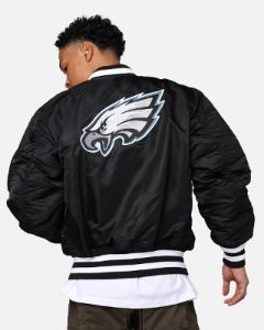 New Era X Alpha Series X NFL Philadelphia Eagles MA-1 Bomber Jacket Black sold by Culture Kings