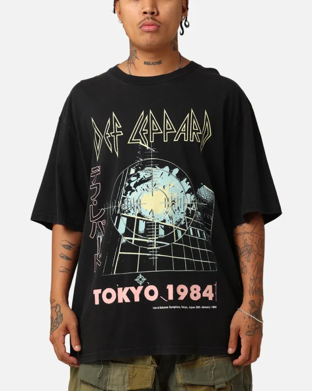 Def Leppard Tokyo 1984 Tour T-Shirt Washed Black sold by Culture Kings