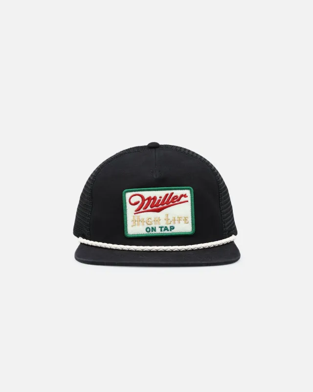 American Needle Wyatt Trucker Snapback Black sold by Culture Kings