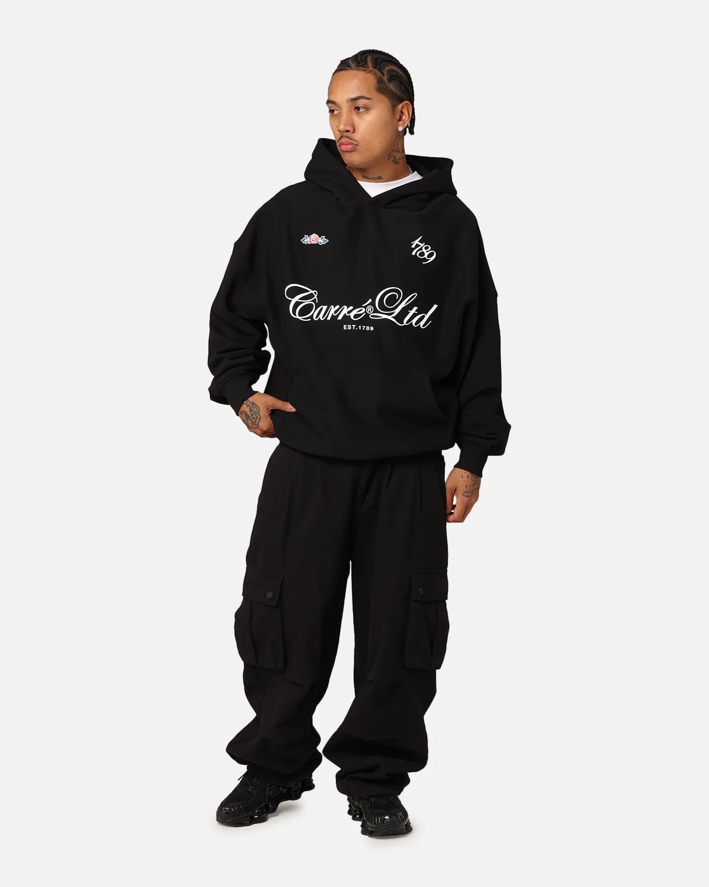 Carré Le' Form Oversized Hoodie Black sold by Culture Kings product image thumbnail 2