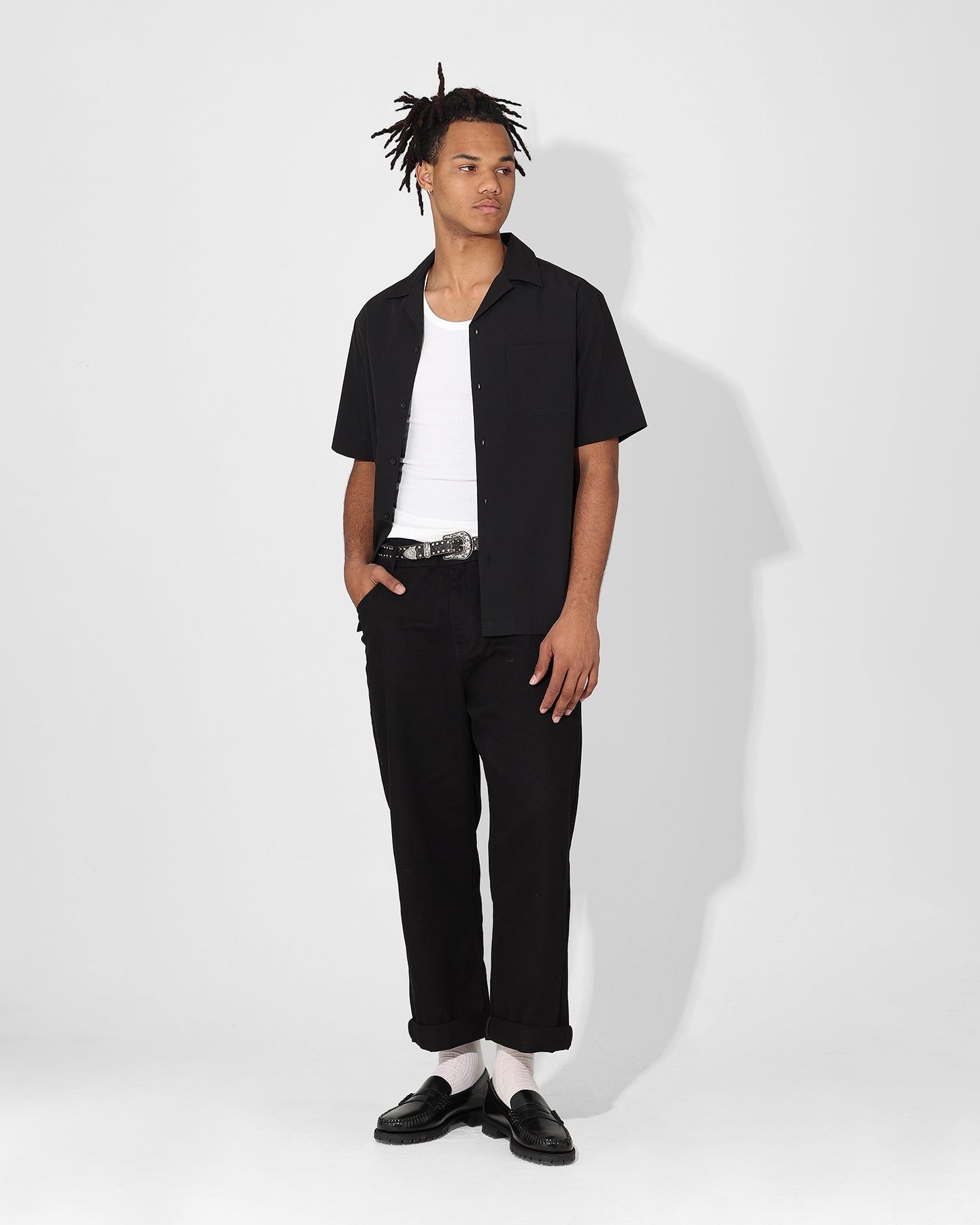 Saint Morta Arvina Waffle Singlet White sold by Culture Kings product image thumbnail 2