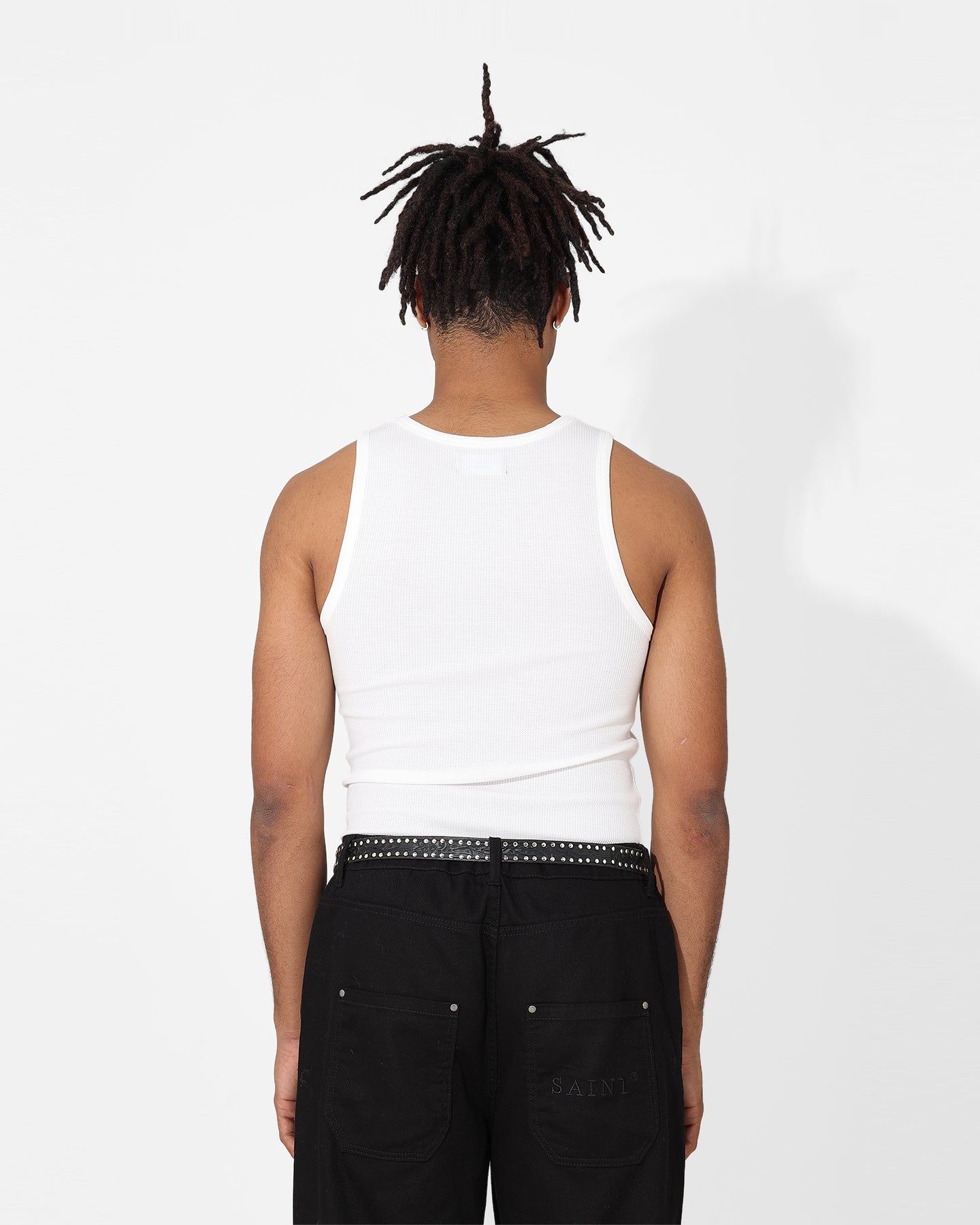 Saint Morta Arvina Waffle Singlet White sold by Culture Kings product image thumbnail 5