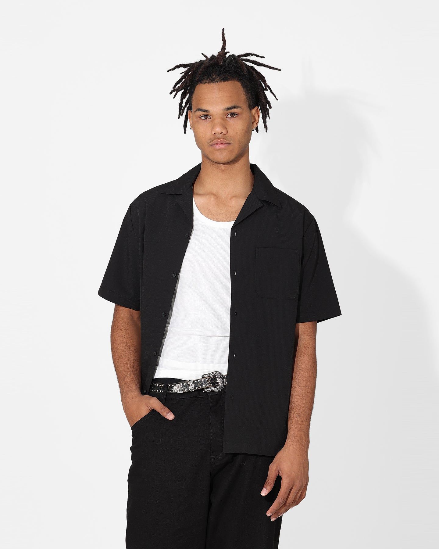 Saint Morta Arvina Waffle Singlet White sold by Culture Kings product image thumbnail 3