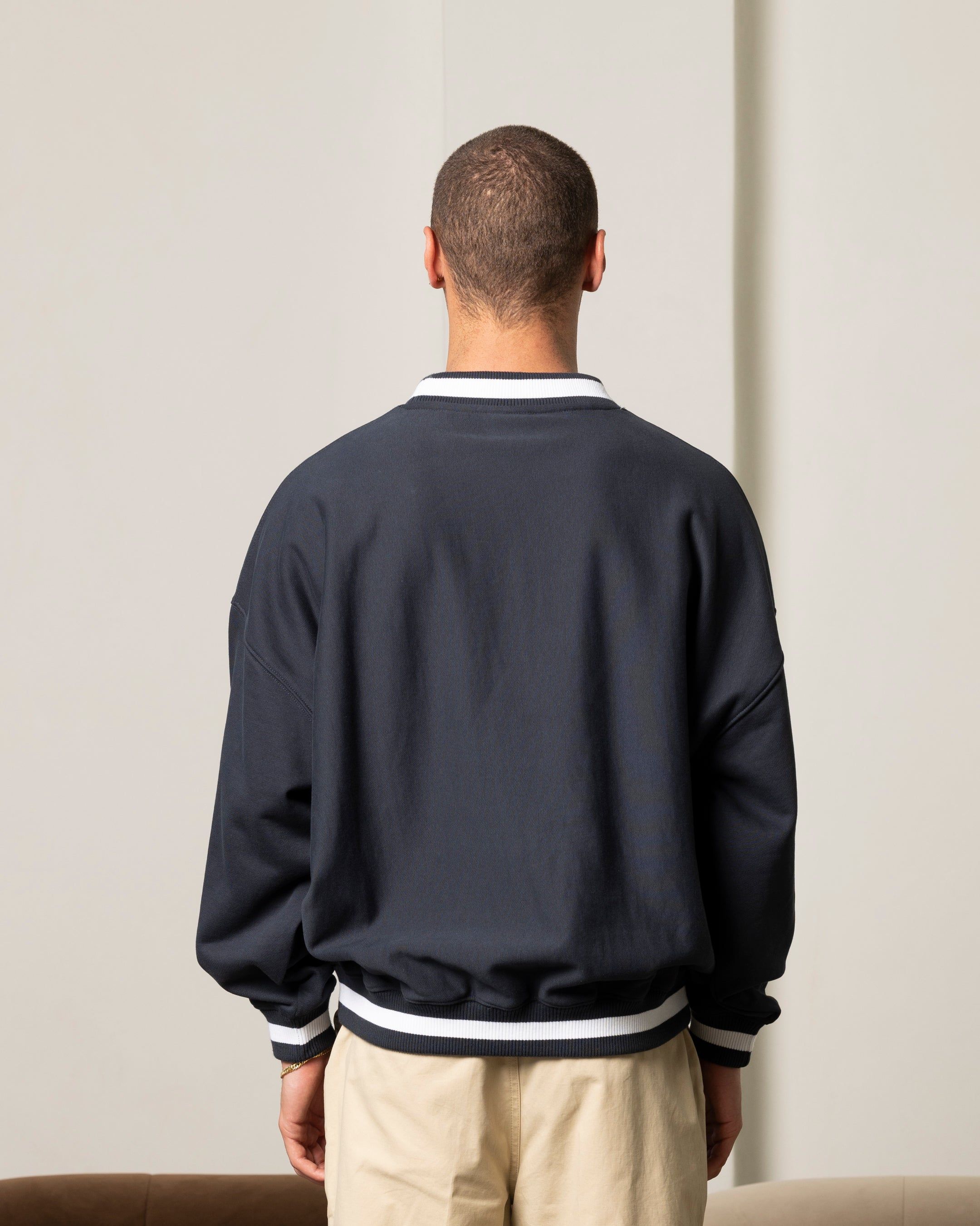 Carre Royal Oversized Crewneck Navy sold by Culture Kings product image thumbnail 4