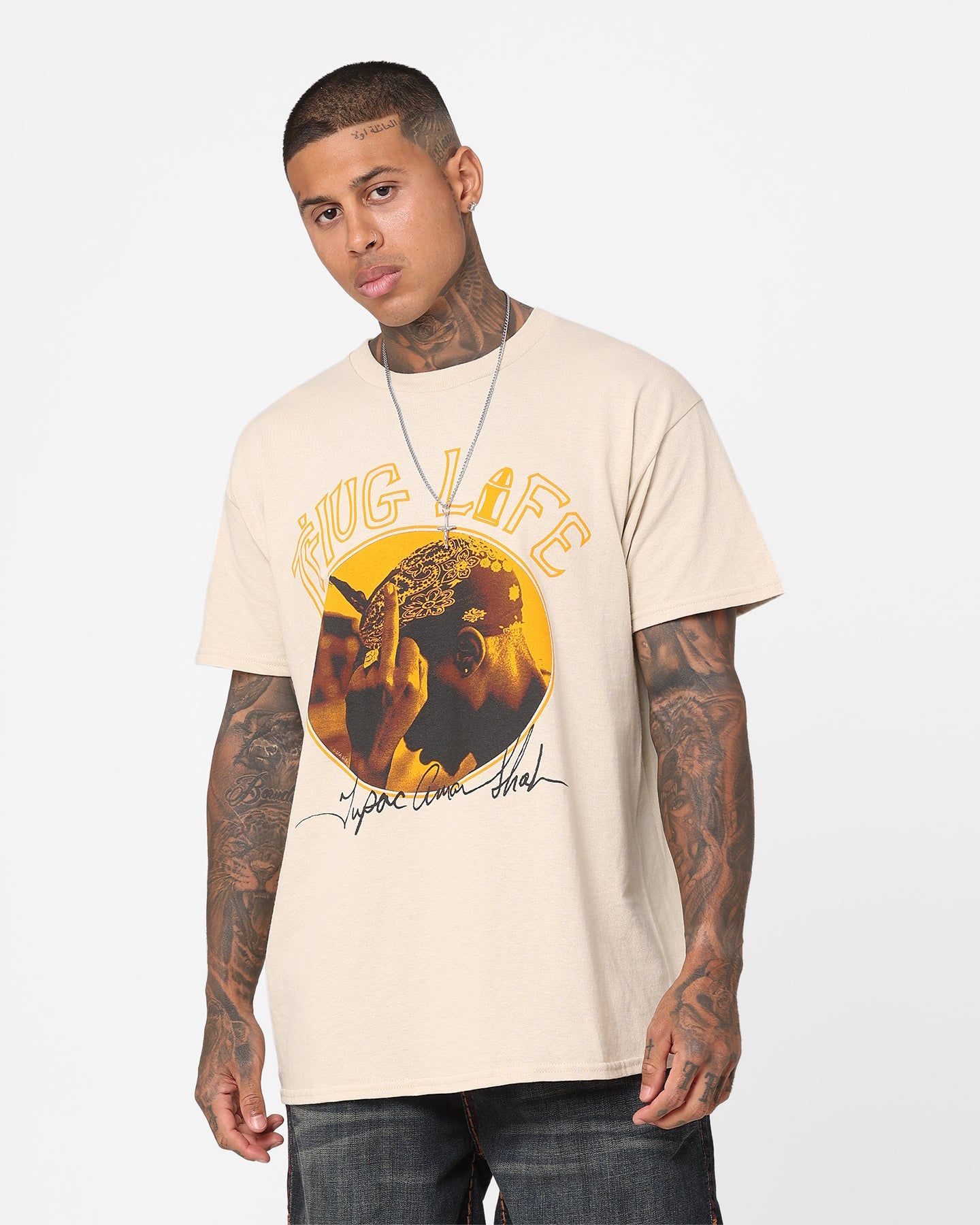 Tupac Thug Life Sand T-Shirt Sand sold by Culture Kings