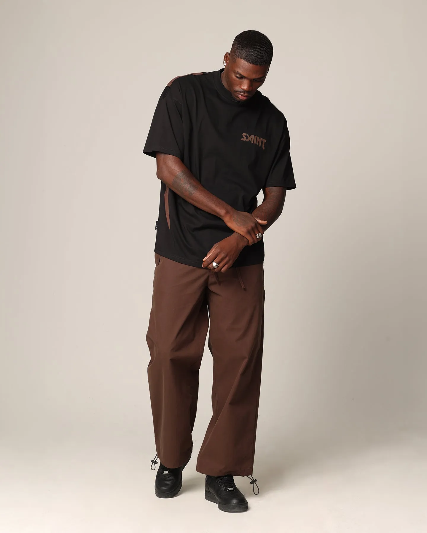 Saint Morta Rage Boxy T-Shirt Black/Brown sold by Culture Kings product image thumbnail 2