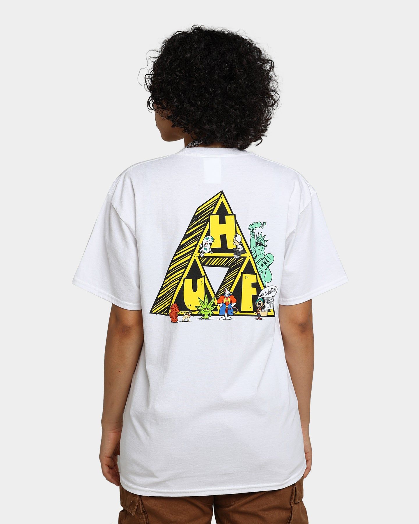 HUF Saturday Morning T-Shirt White sold by Culture Kings product image thumbnail 5