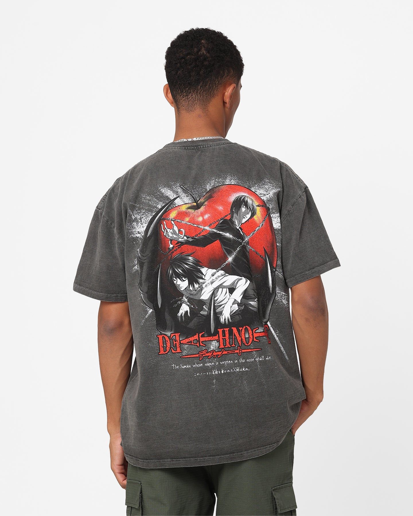 Goat Crew X Death Note Shinigami Heavyweight Vintage T-Shirt Black 