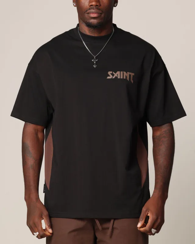 Saint Morta Rage Boxy T-Shirt Black/Brown sold by Culture Kings