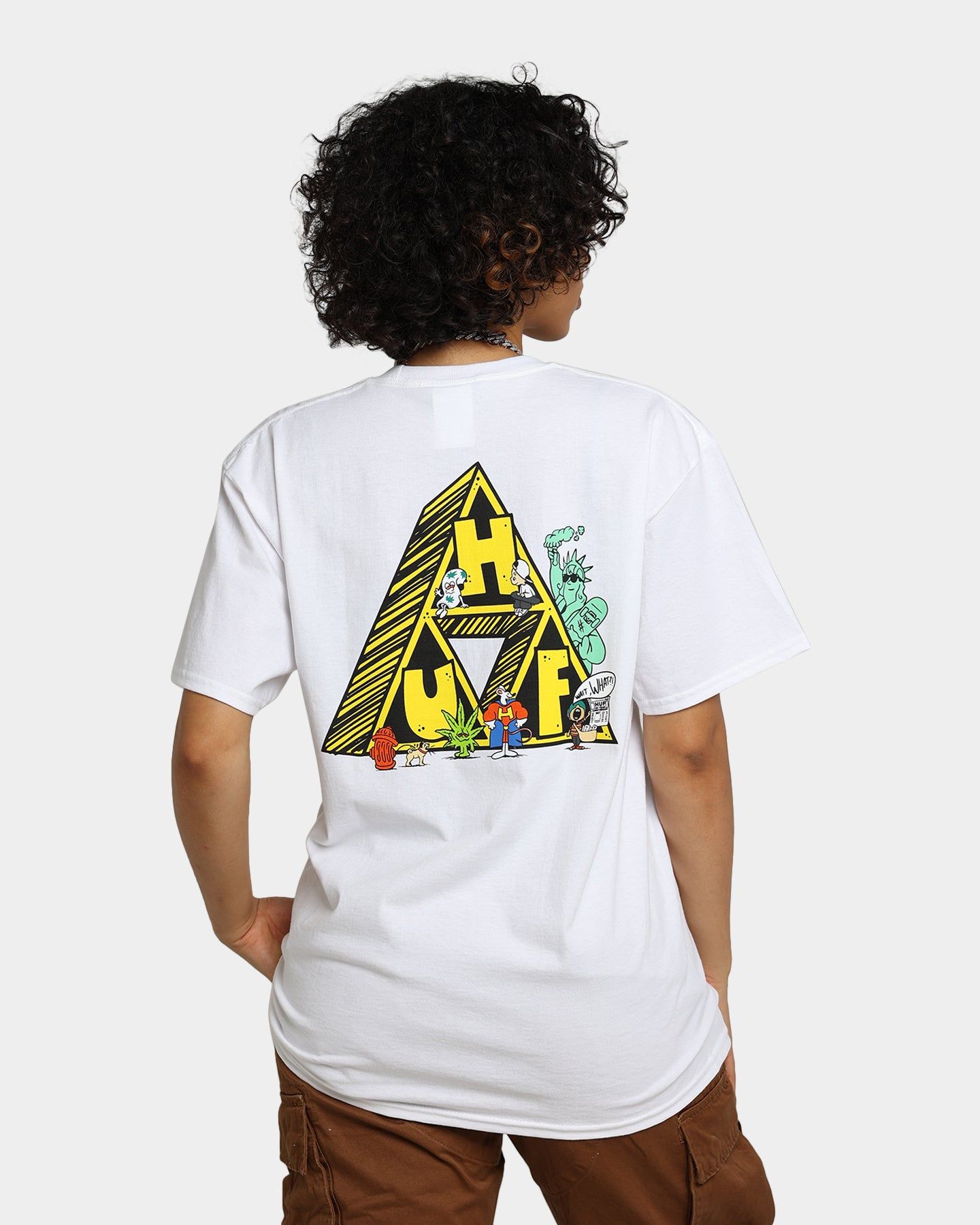 HUF Saturday Morning T-Shirt White sold by Culture Kings
