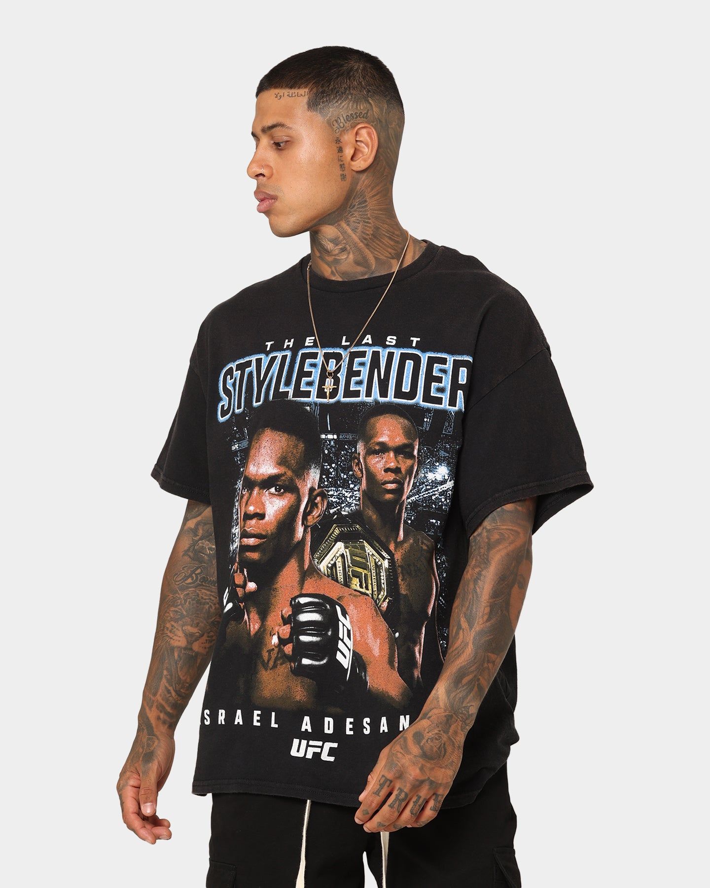 Goat Crew X UFC Israel Adesanya Stylebender Vintage T-Shirt Black Wash sold by Culture Kings