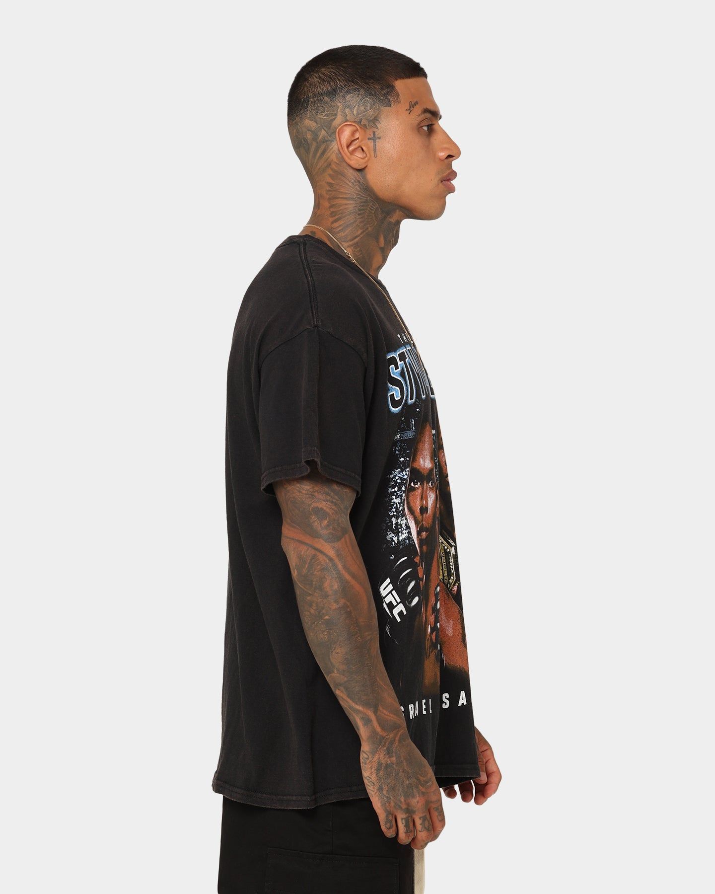 Goat Crew X UFC Israel Adesanya Stylebender Vintage T-Shirt Black Wash sold by Culture Kings product image thumbnail 5