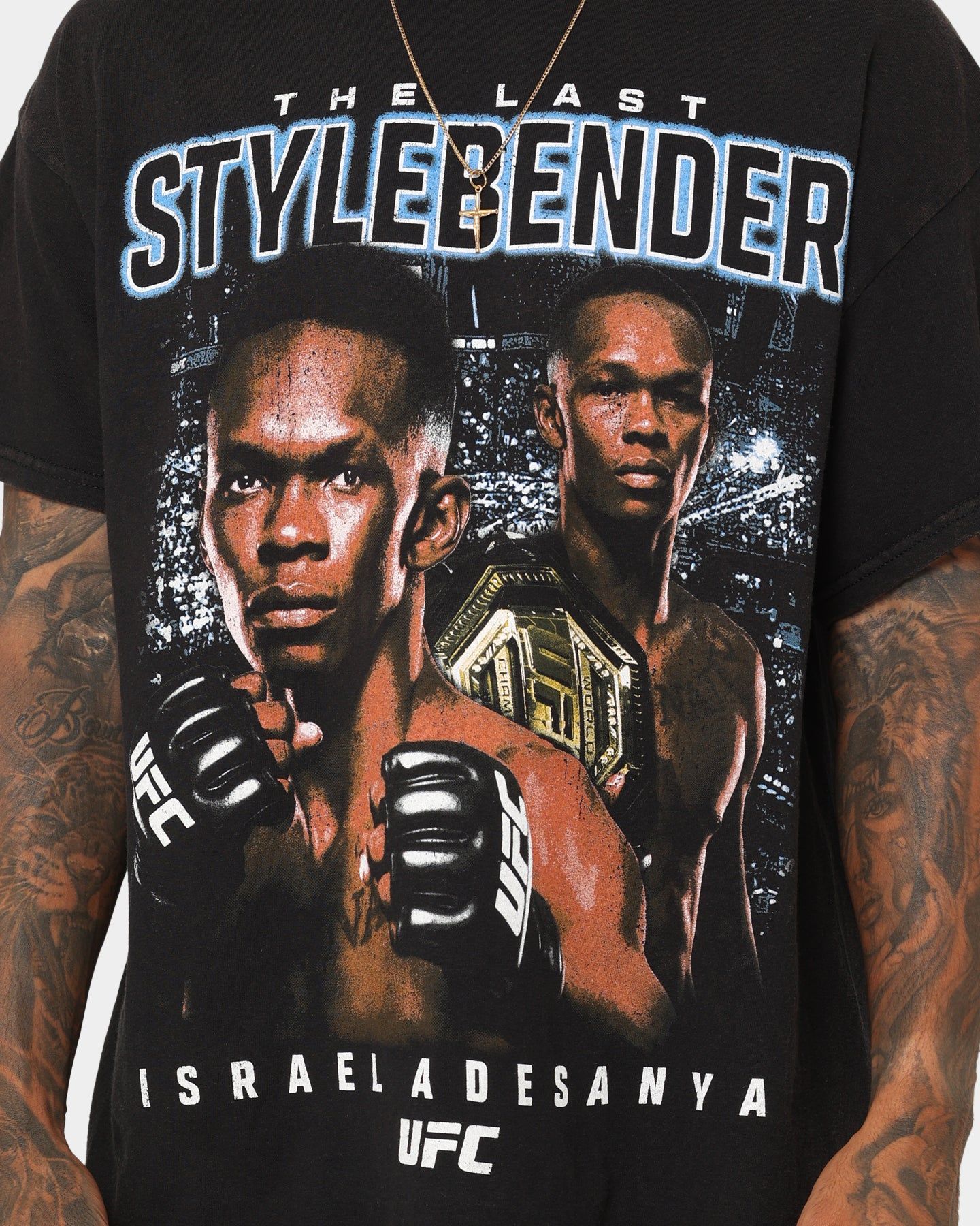 Goat Crew X UFC Israel Adesanya Stylebender Vintage T-Shirt Black Wash sold by Culture Kings product image thumbnail 3