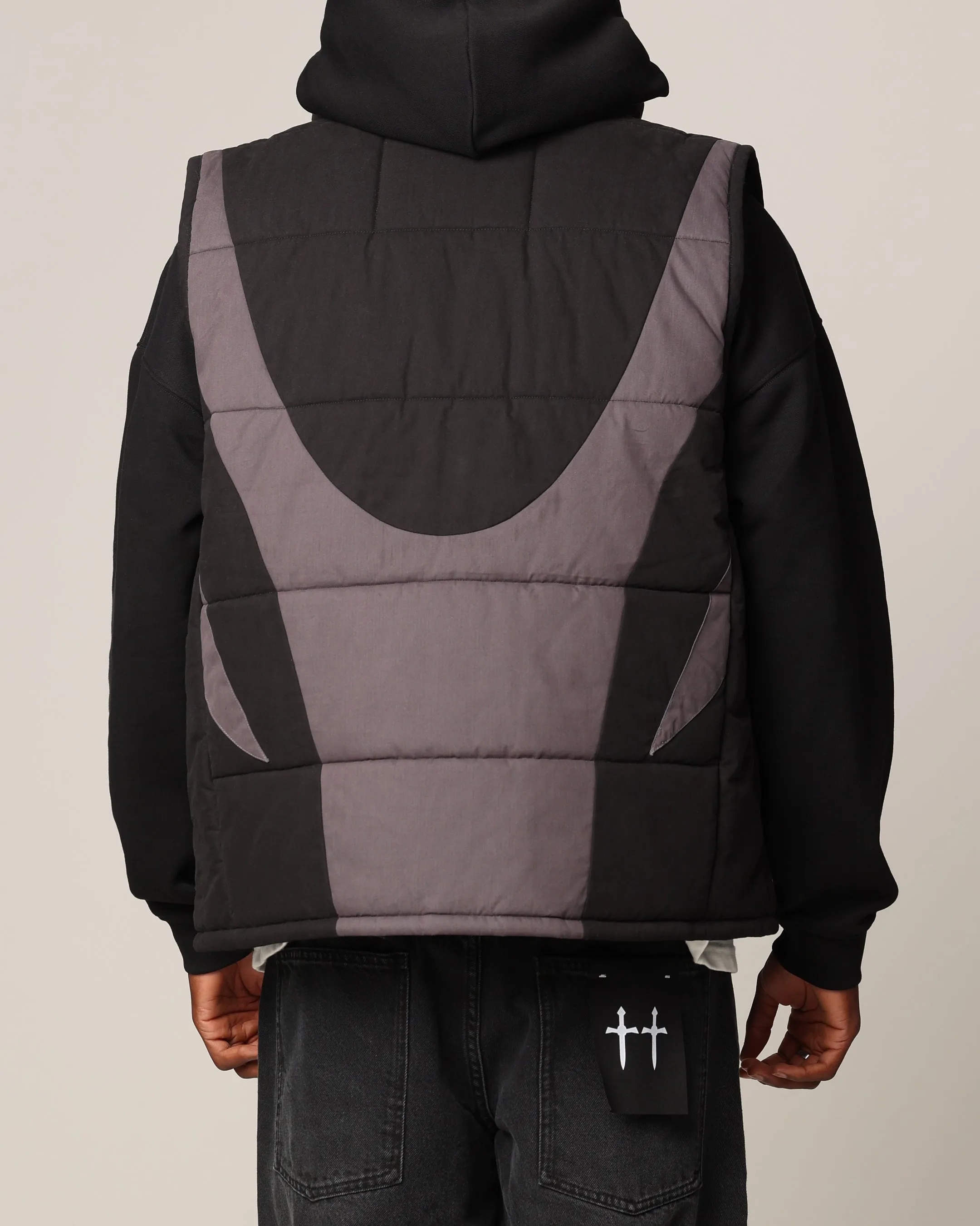 Saint Morta Rage Puffer Vest Black/Grey sold by Culture Kings product image thumbnail 3