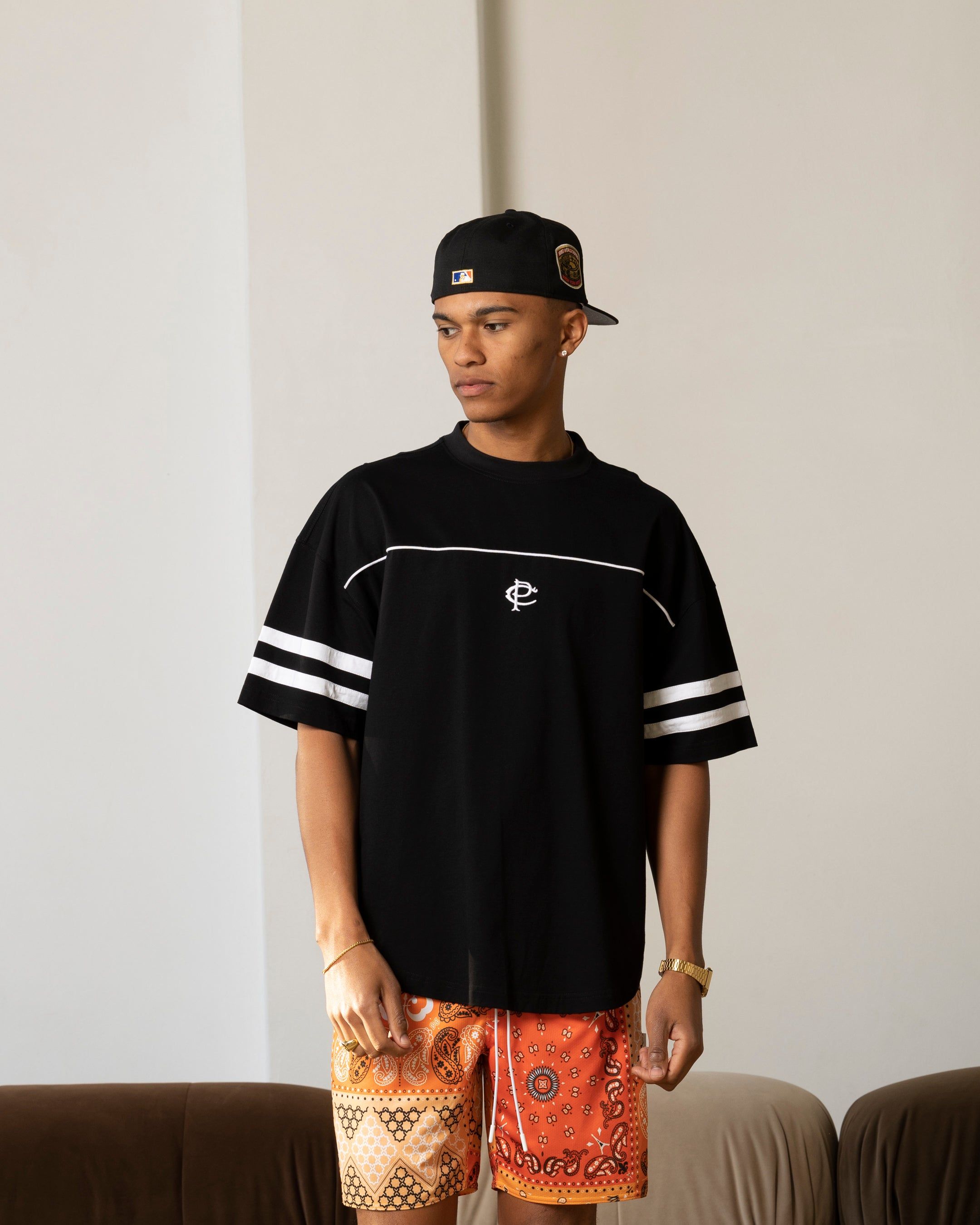 Carre CP Grid Iron T-Shirt Black sold by Culture Kings
