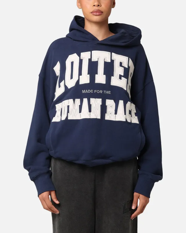 Loiter College Dropout Hoodie Navy sold by Culture Kings