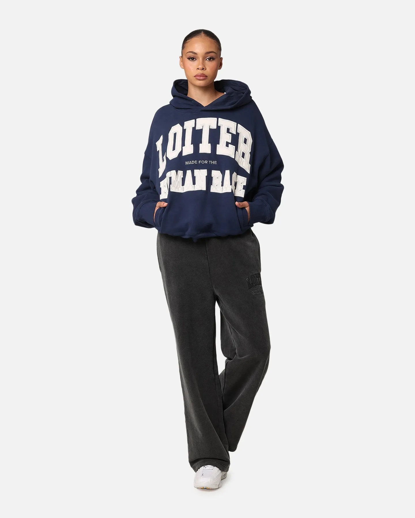 Loiter College Dropout Hoodie Navy sold by Culture Kings product image thumbnail 3