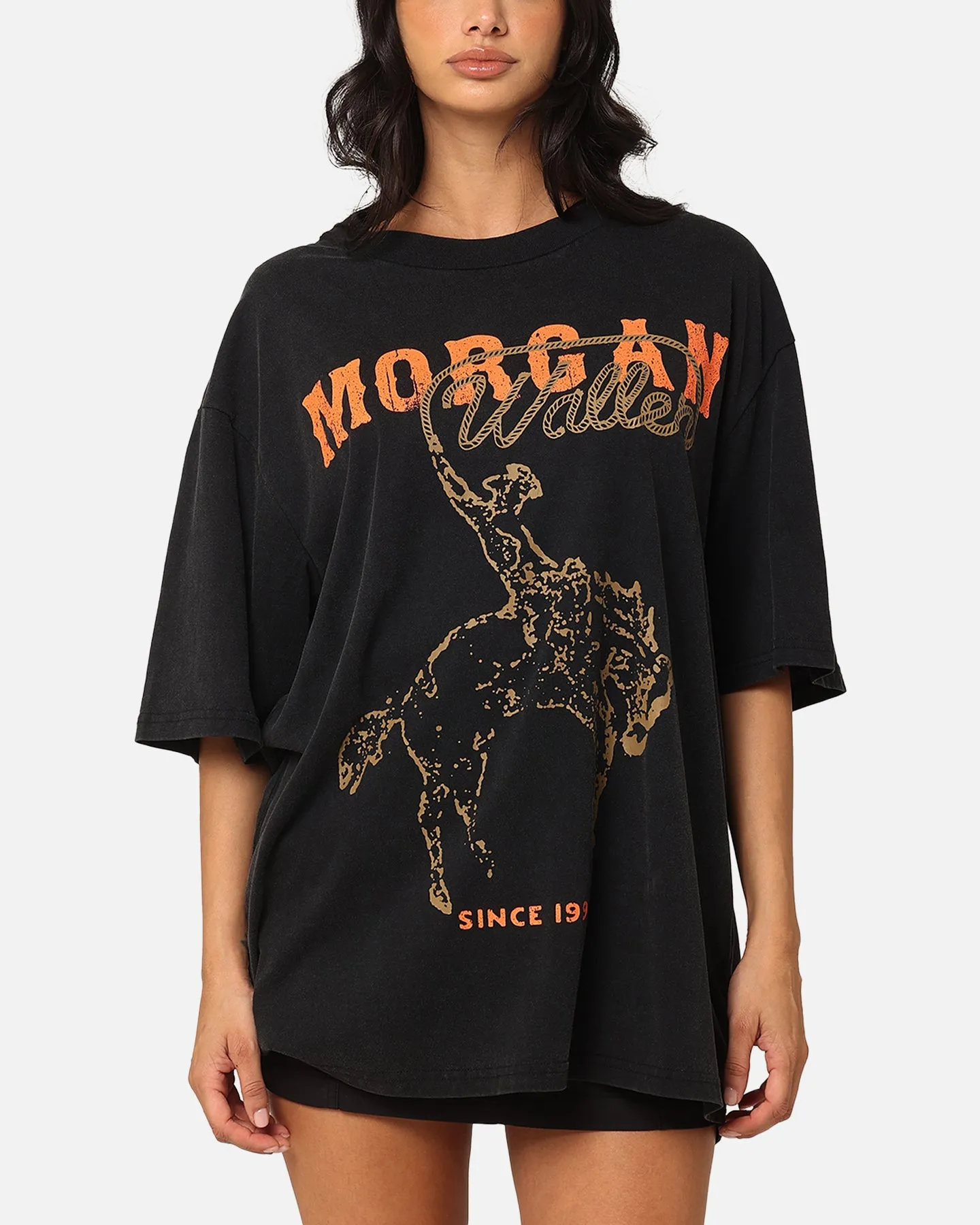 Morgan Wallen Cowboy T-Shirt Washed Black sold by Culture Kings