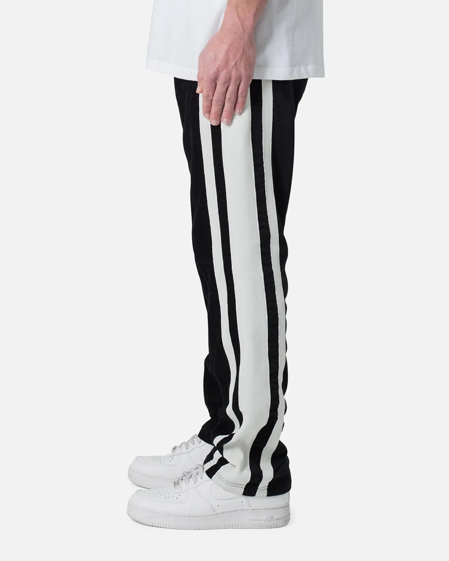 MNML Baggy Velour Trackpants Black sold by Culture Kings product image thumbnail 3