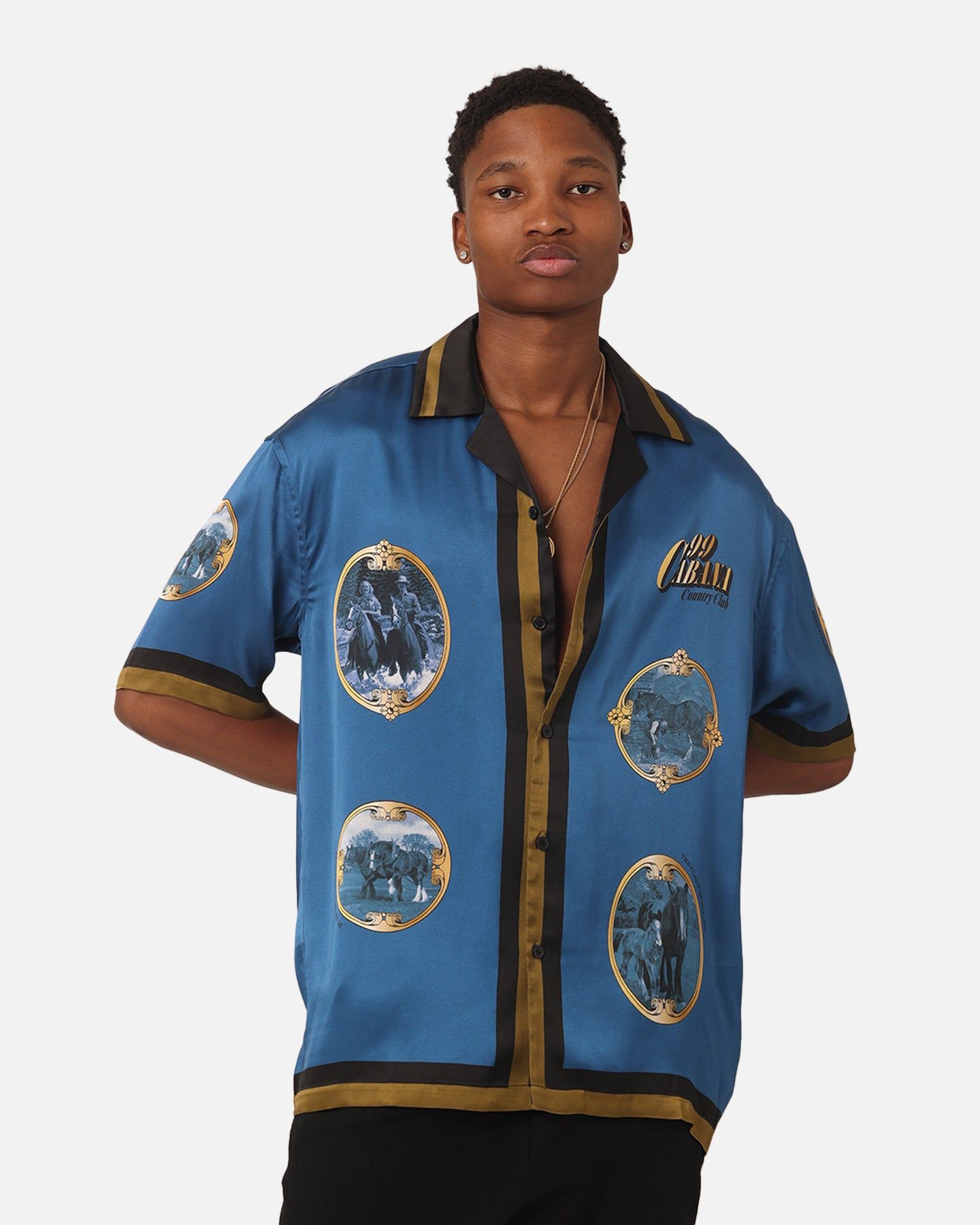 99 Cabana Country Club Silk Shirt Blue sold by Culture Kings