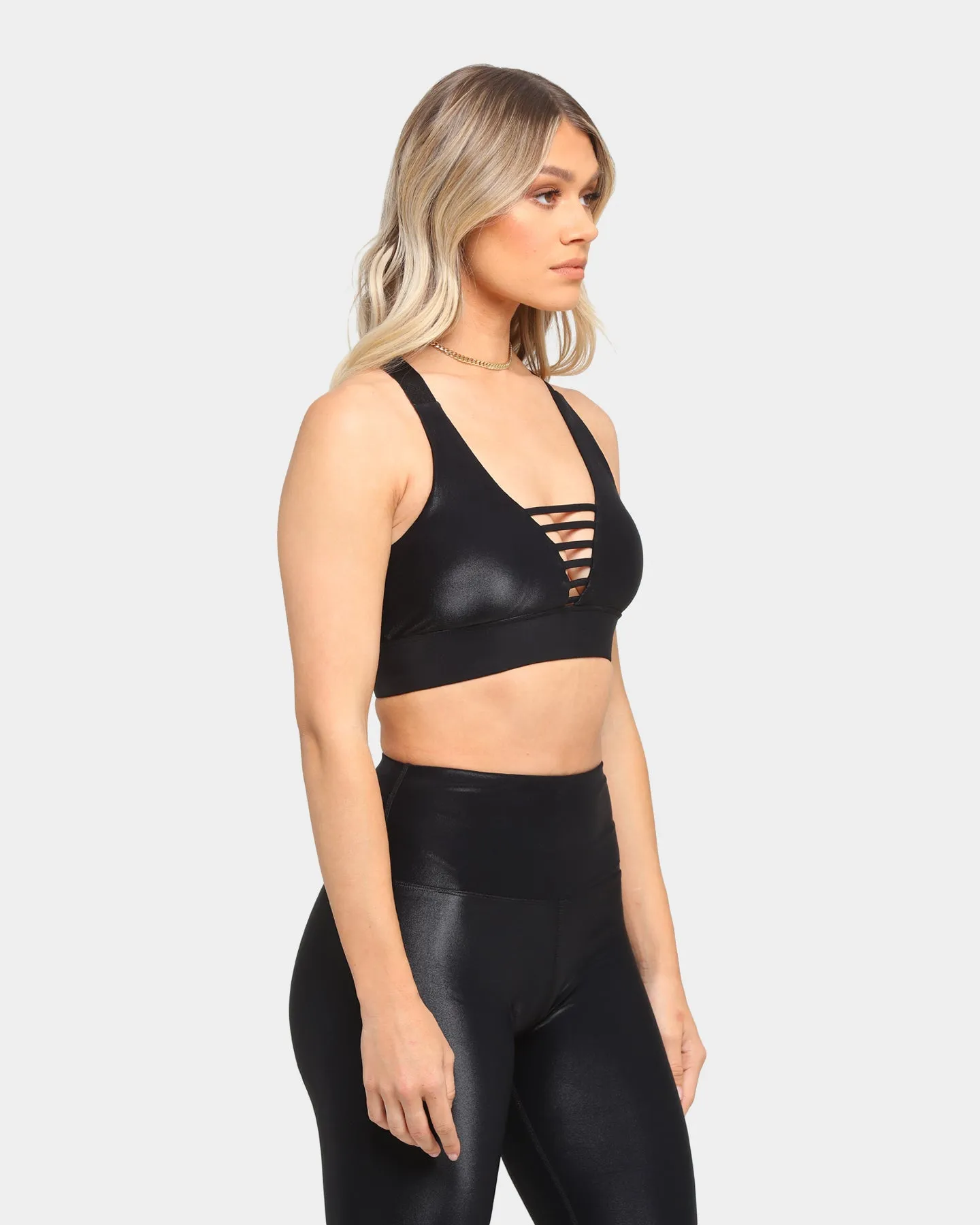 Dead Sport Women's Wet Look Bra Black sold by Culture Kings product image thumbnail 5