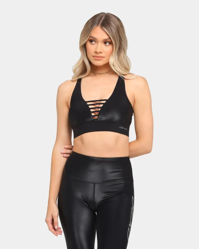 Dead Sport Women's Wet Look Bra Black made by Culture Kings