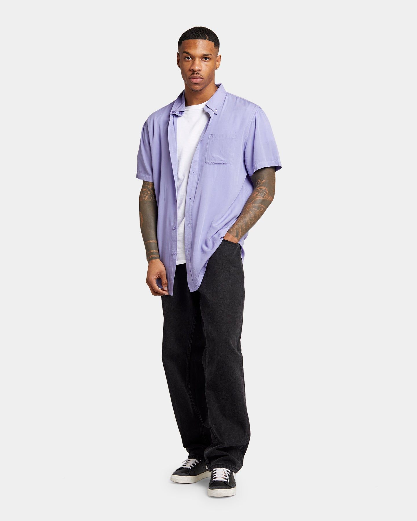 XXIII Marko Button Up Shirt Lilac sold by Culture Kings product image thumbnail 2