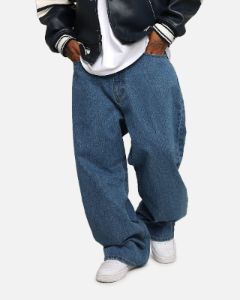 X-Large LA Stitch Wide Leg Denim Pants Light Indigo sold by Culture Kings