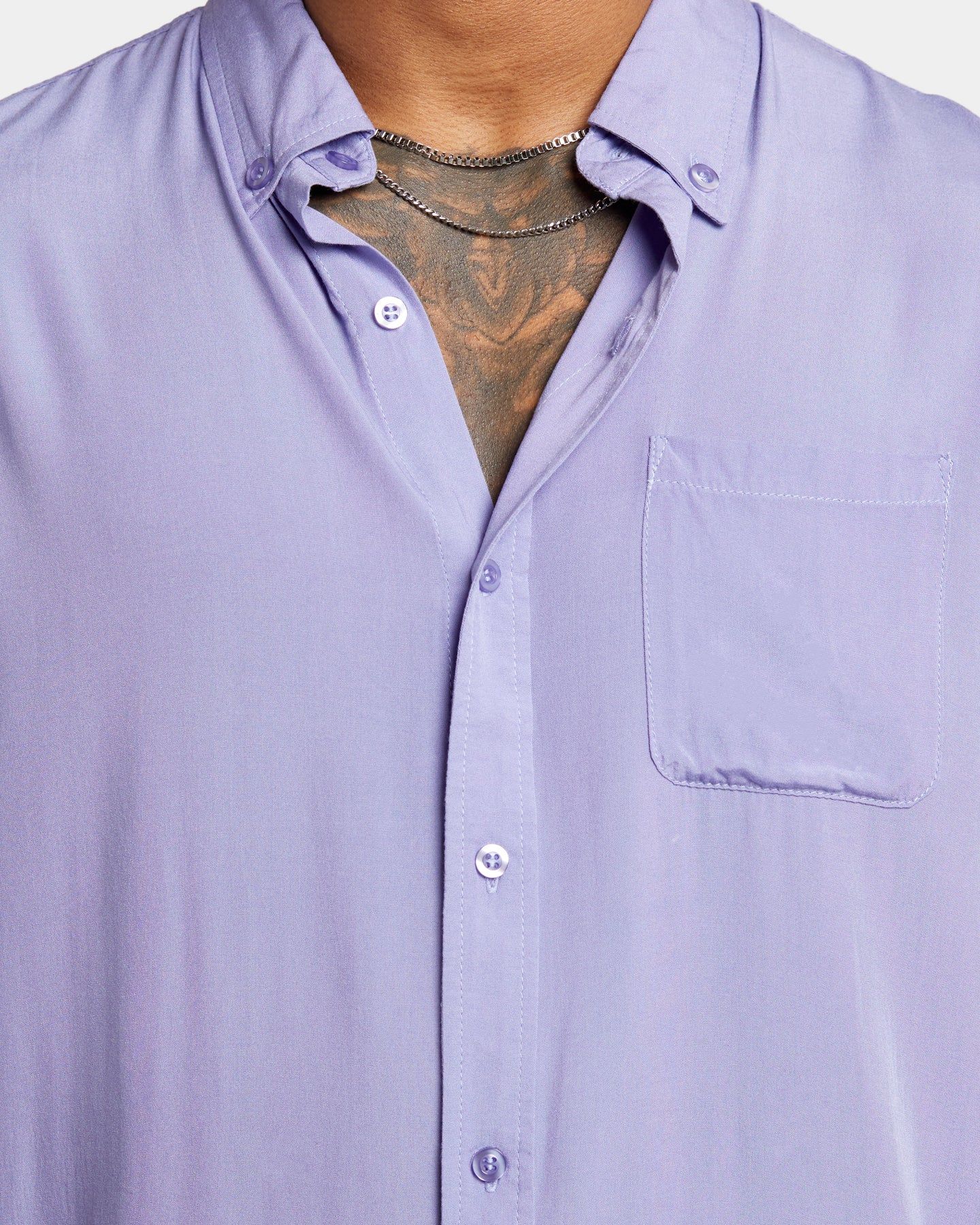 XXIII Marko Button Up Shirt Lilac sold by Culture Kings product image thumbnail 7