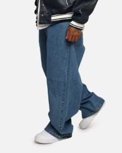 X-Large LA Stitch Wide Leg Denim Pants Light Indigo sold by Culture Kings
