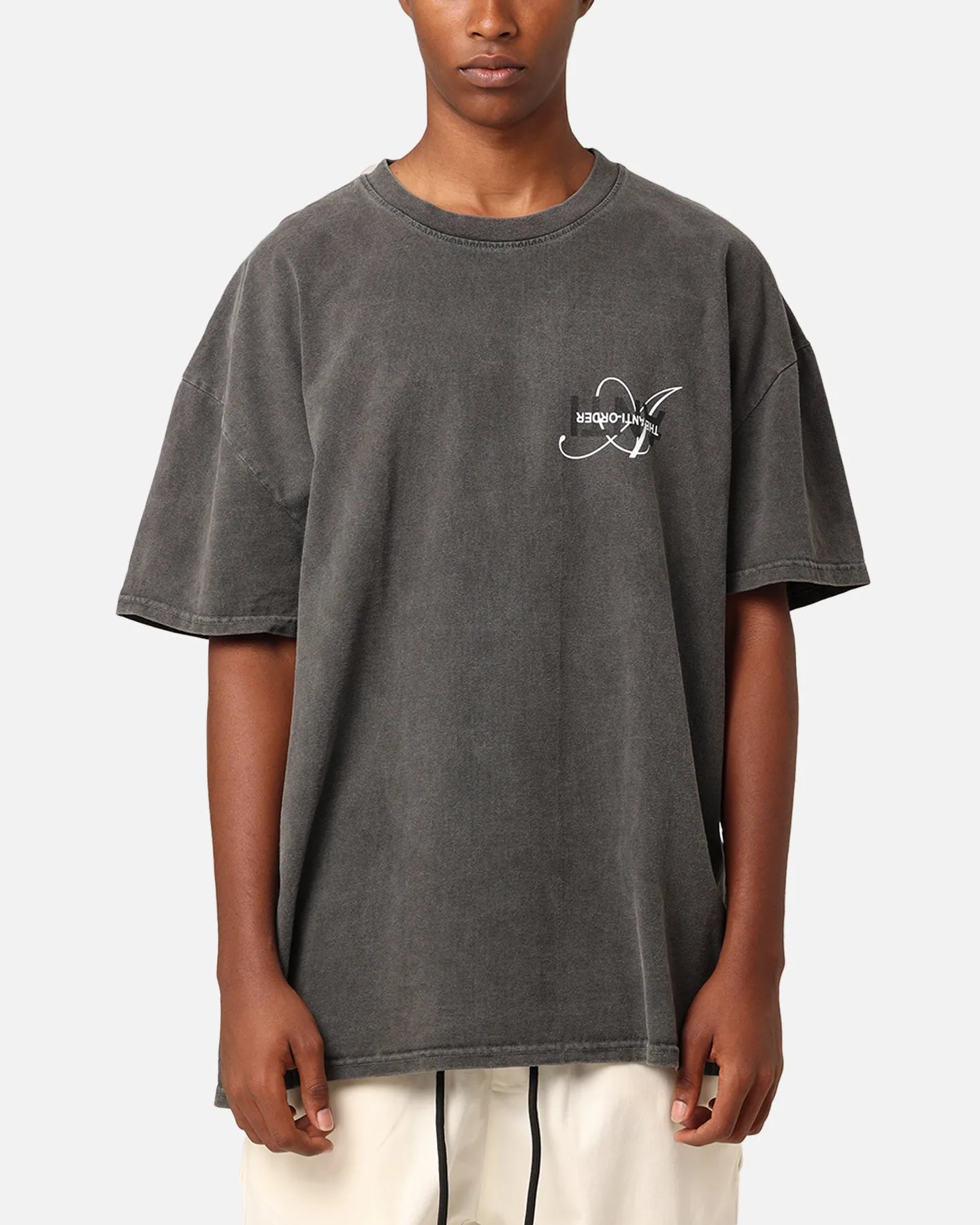 The Anti Order Stacked Logo T-Shirt Black Wash sold by Culture Kings product image thumbnail 2