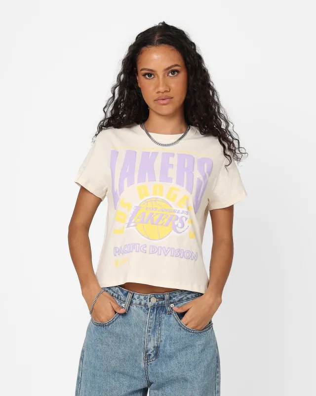 Mitchell & Ness Women's Los Angeles Lakers Baby T-Shirt Unbleached sold by Culture Kings