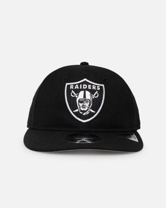 New Era Las Vegas Raiders 'Retro Crown Classic' 9FIFTY Retro Crown Strapback Black sold by Culture Kings