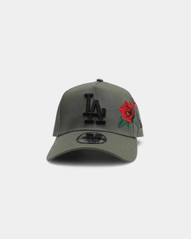 New Era Los Angeles Dodgers Rose Hit 9FORTY A-Frame Snapback Olive/Black sold by Culture Kings