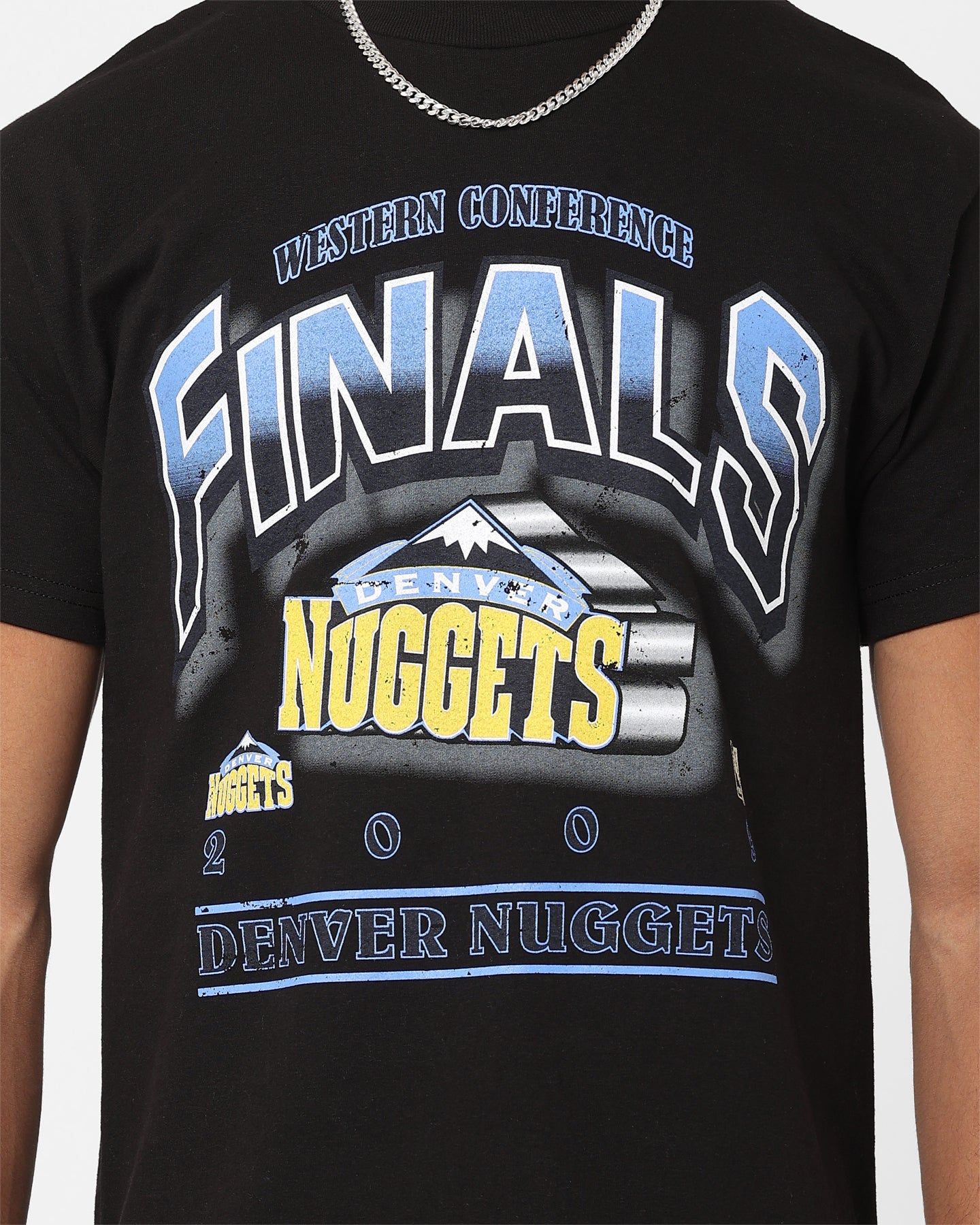 Mitchell & Ness Denver Nuggets Bevel T-Shirt Faded Black sold by Culture Kings product image thumbnail 3