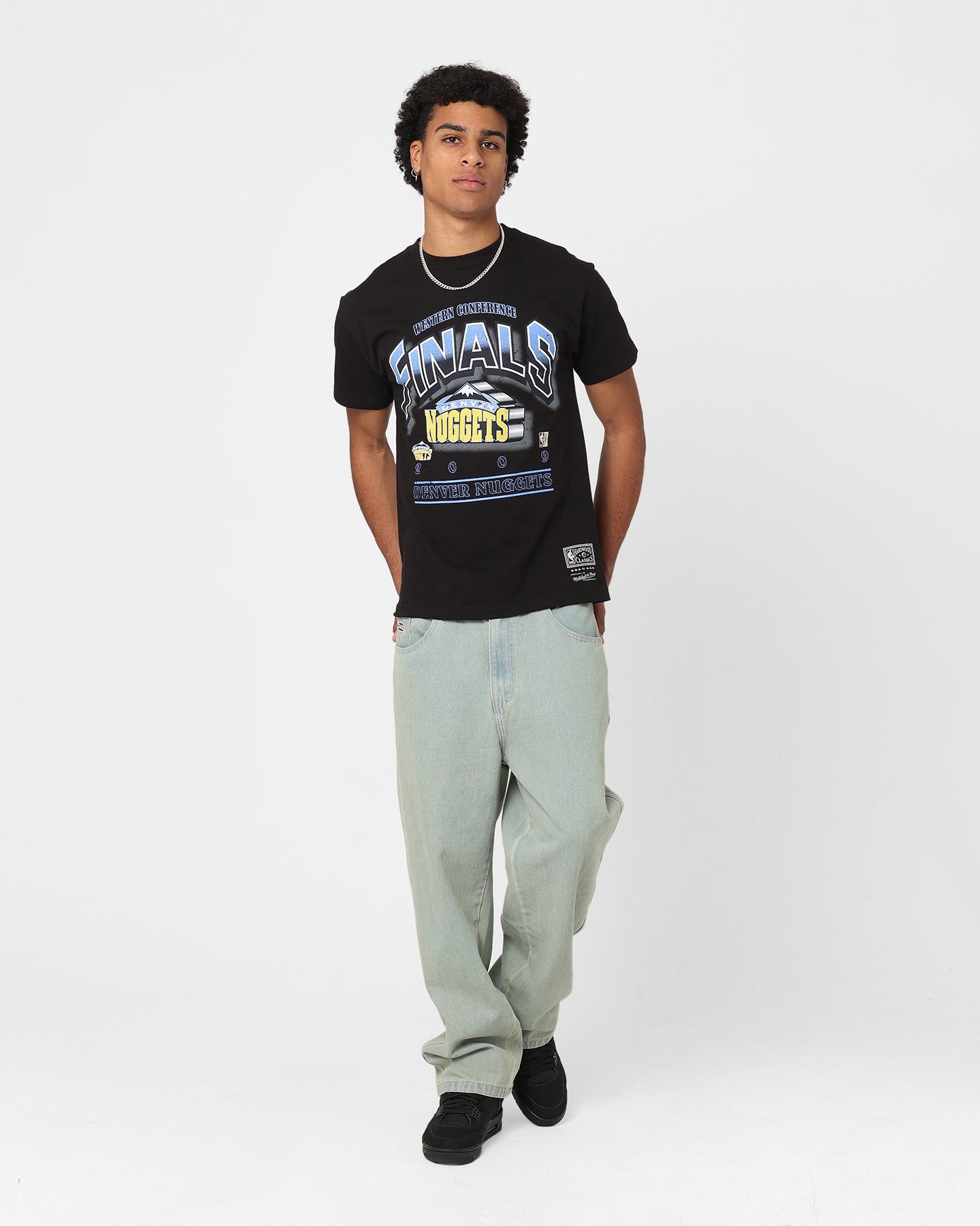 Mitchell & Ness Denver Nuggets Bevel T-Shirt Faded Black sold by Culture Kings product image thumbnail 2