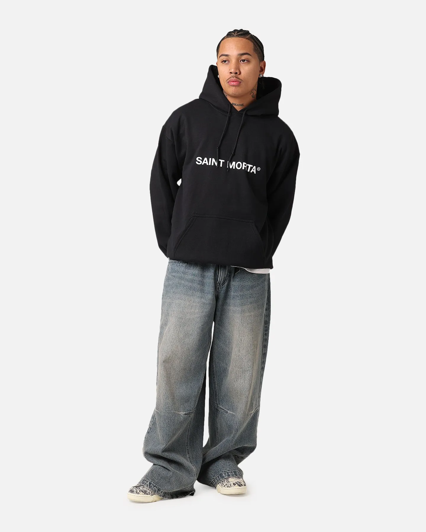 Saint Morta Official Hoodie Black/White sold by Culture Kings product image thumbnail 2
