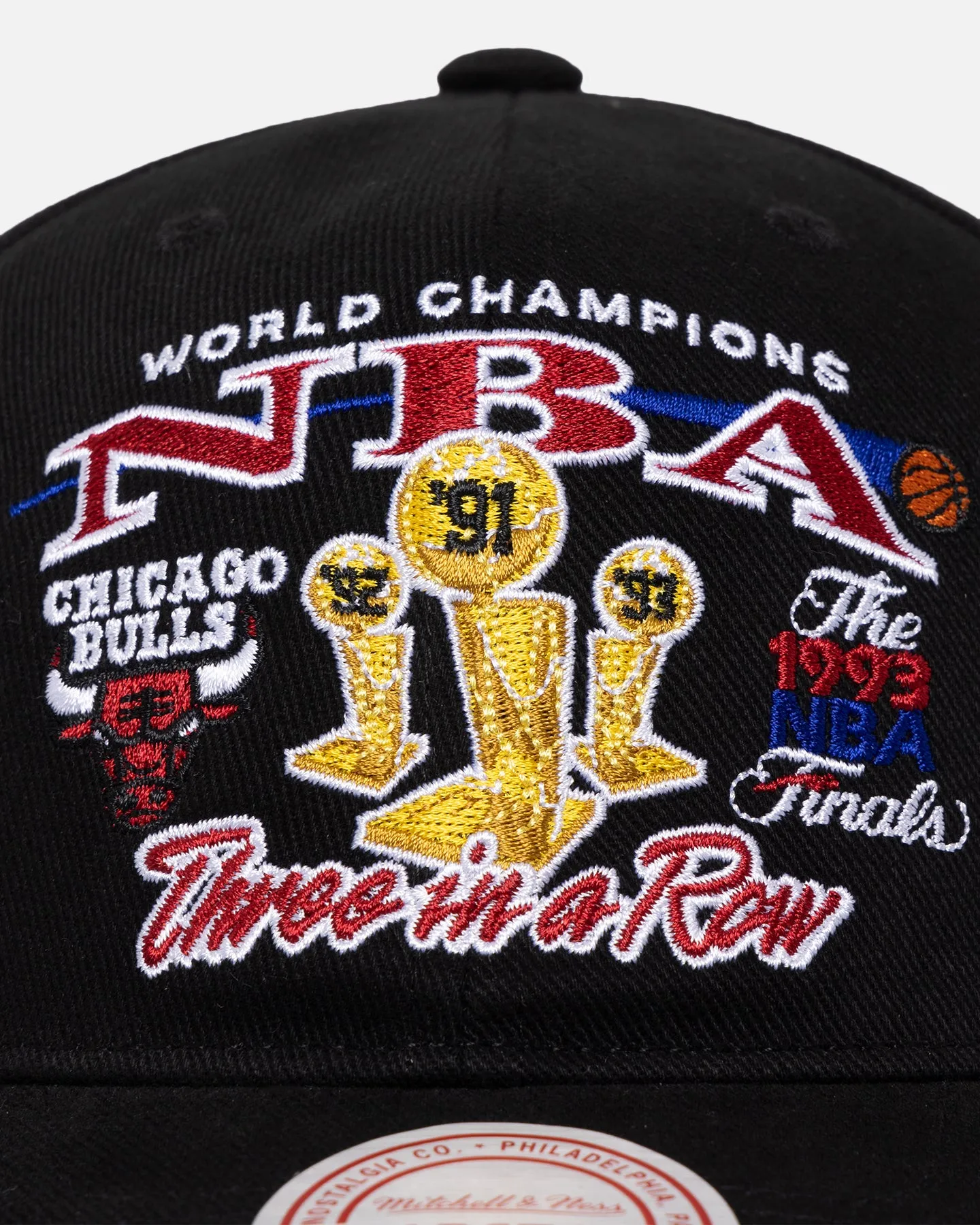 Mitchell & Ness Chicago Bulls NBA Finals Pro Crown Snapback Black sold by Culture Kings product image thumbnail 5