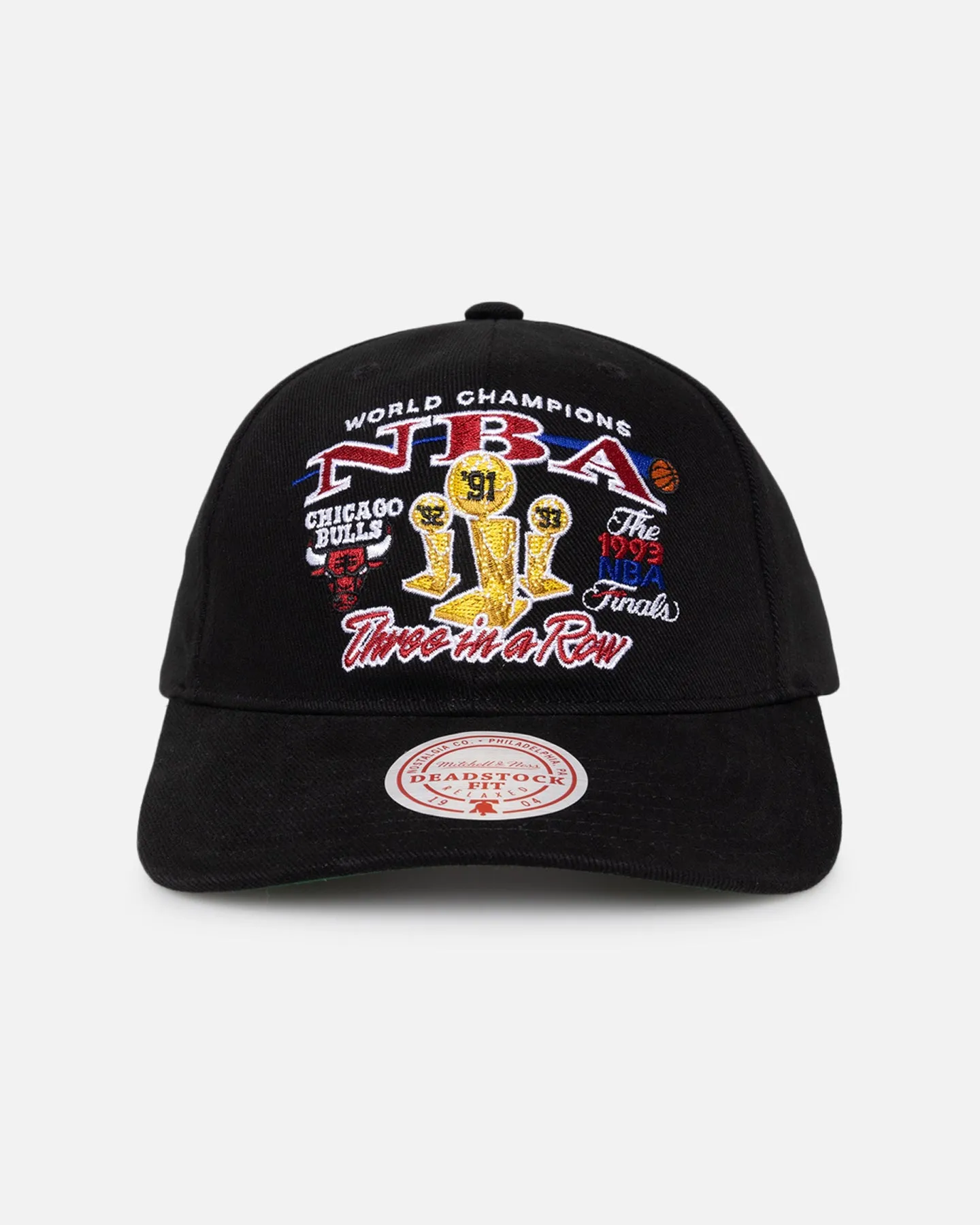 Mitchell & Ness Chicago Bulls NBA Finals Pro Crown Snapback Black sold by Culture Kings