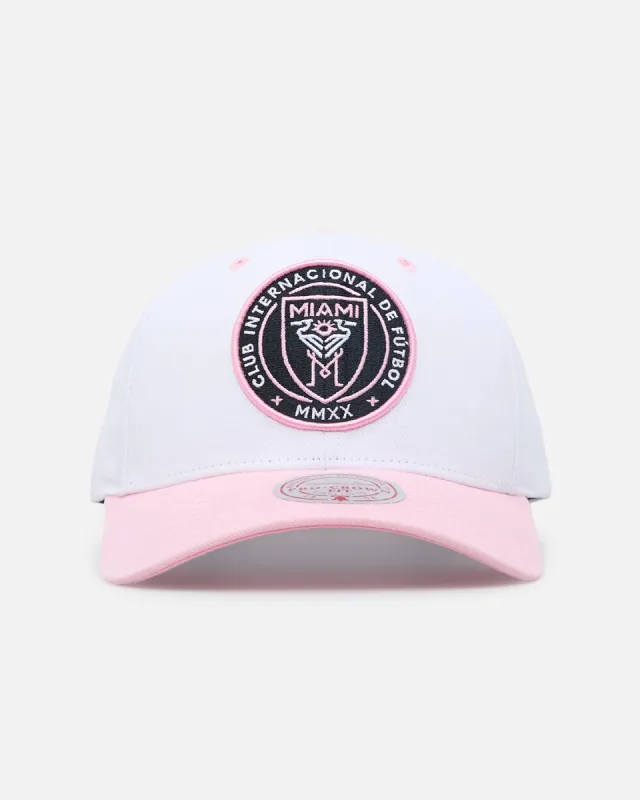 Mitchell & Ness Inter Miami Logo Pro Crown Snapback Light Pink made by Mitchell & Ness