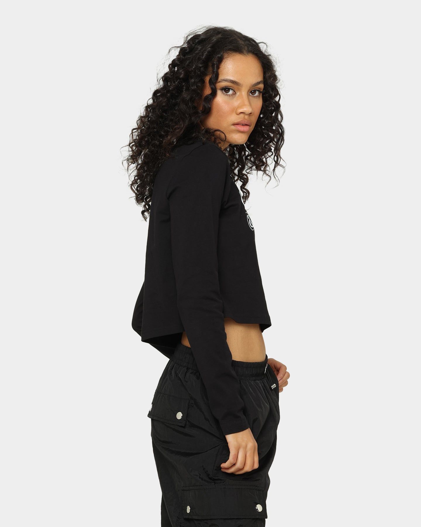 Crooks & Castles Women's Cross Out Long Sleeve T-Shirt Black sold by Culture Kings product image thumbnail 5