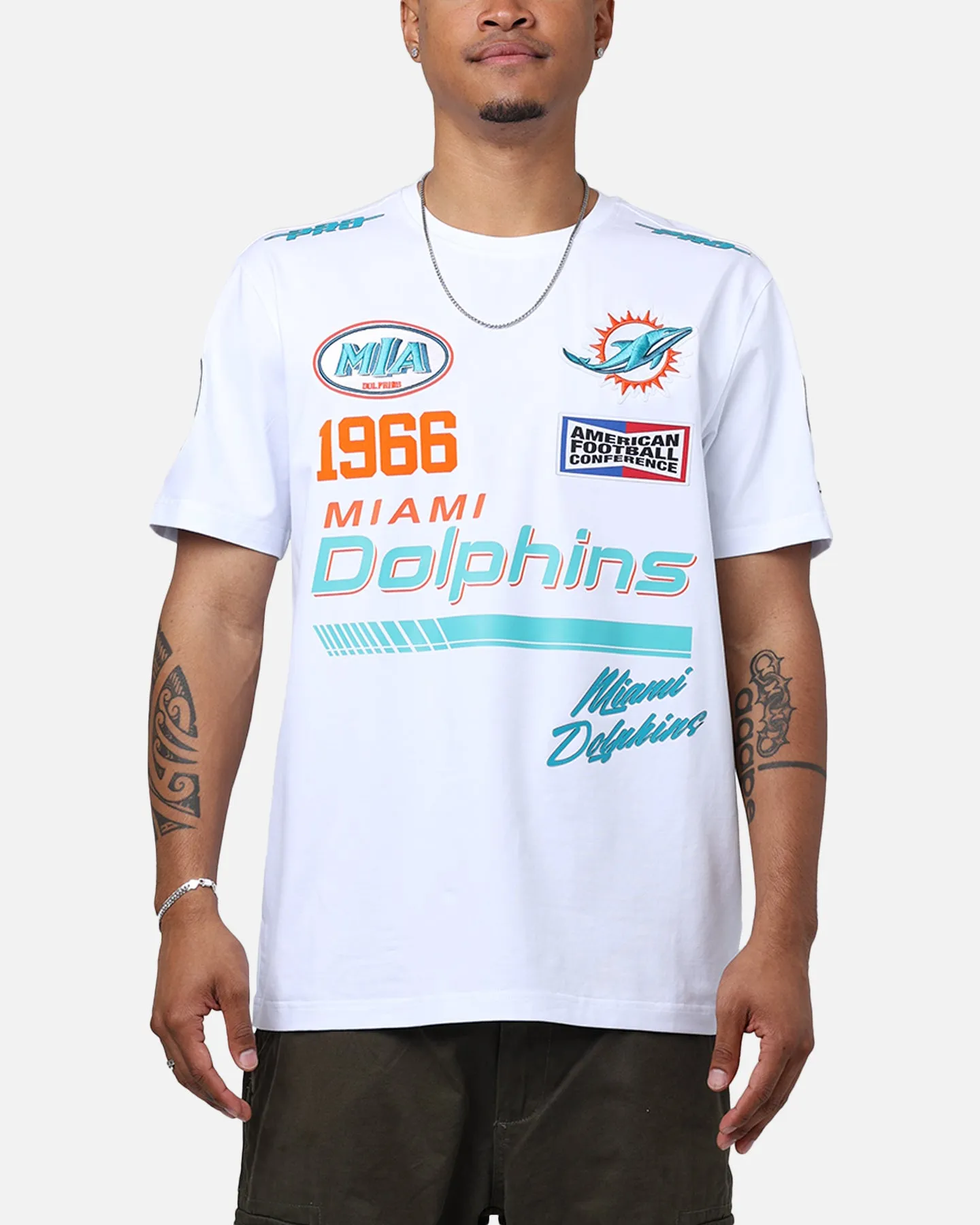 Pro Standard Miami Dolphins Fast Lane SJ T-Shirt White sold by Culture Kings