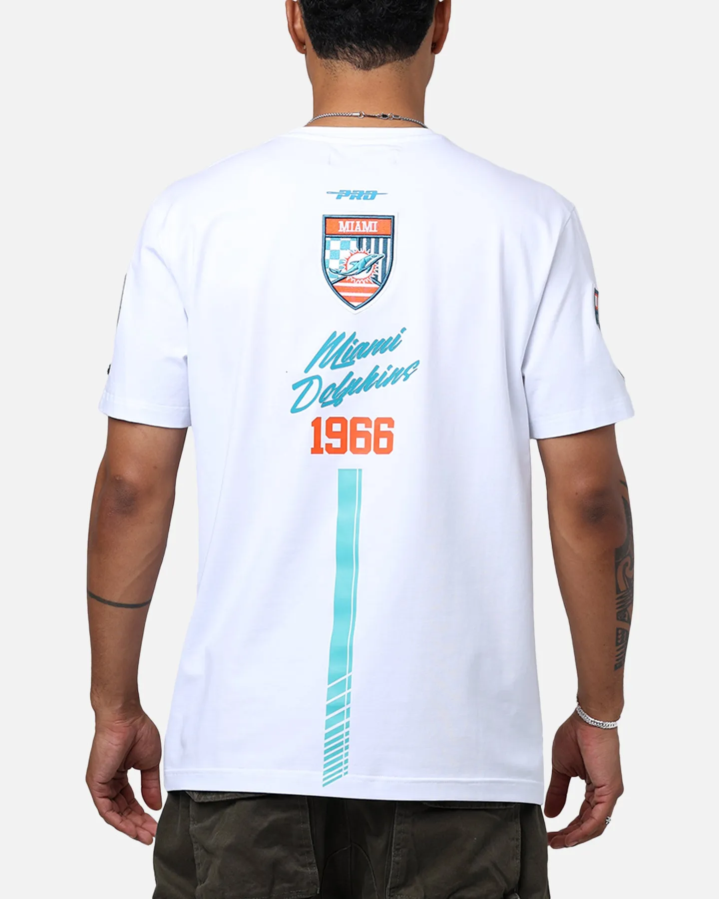Pro Standard Miami Dolphins Fast Lane SJ T-Shirt White sold by Culture Kings product image thumbnail 2