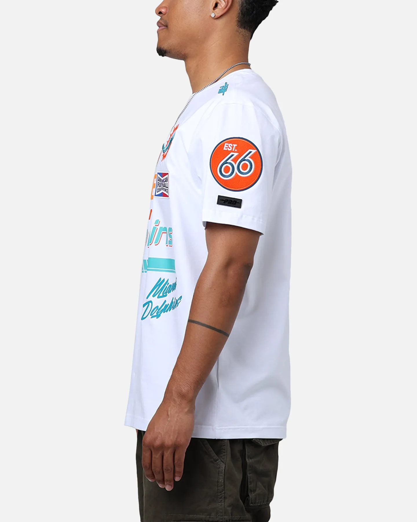 Pro Standard Miami Dolphins Fast Lane SJ T-Shirt White sold by Culture Kings product image thumbnail 5