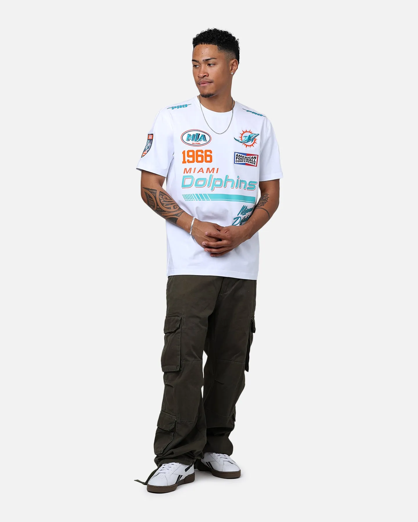 Pro Standard Miami Dolphins Fast Lane SJ T-Shirt White sold by Culture Kings product image thumbnail 3