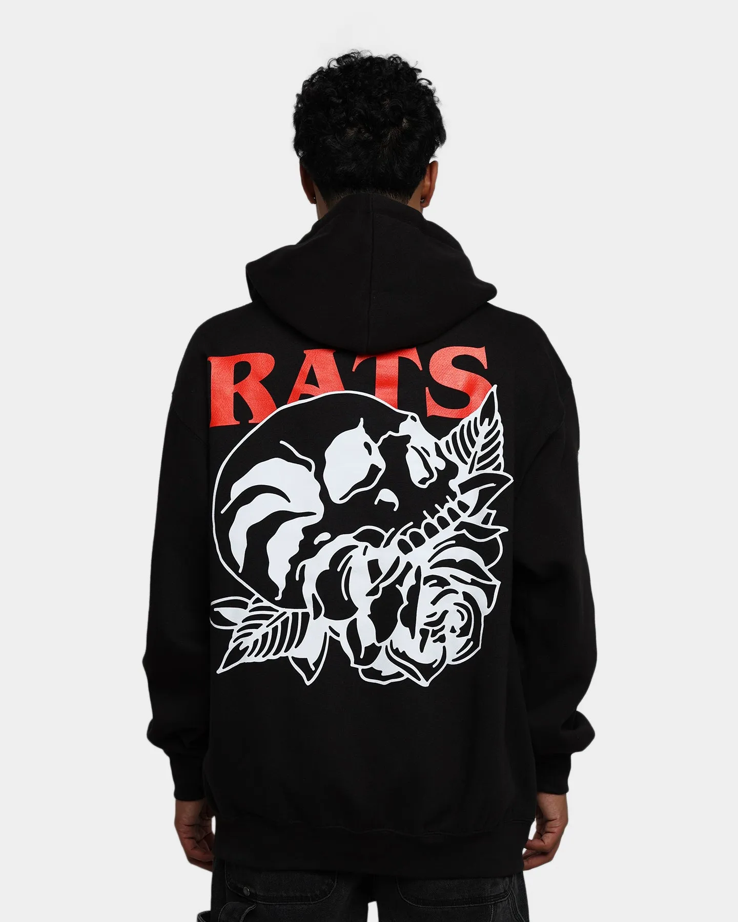 Rats Get Fat Skull Rose Hoodie Black sold by Culture Kings product image thumbnail 5
