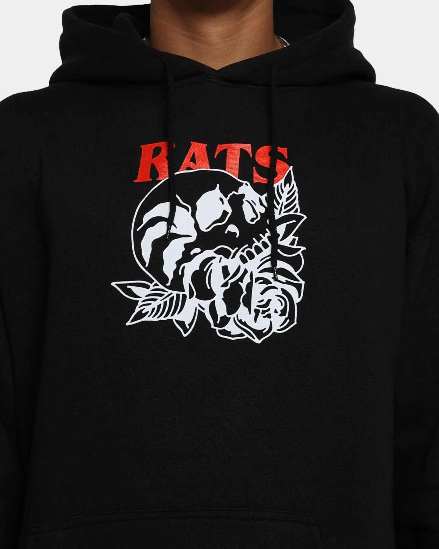Rats Get Fat Skull Rose Hoodie Black sold by Culture Kings product image thumbnail 4