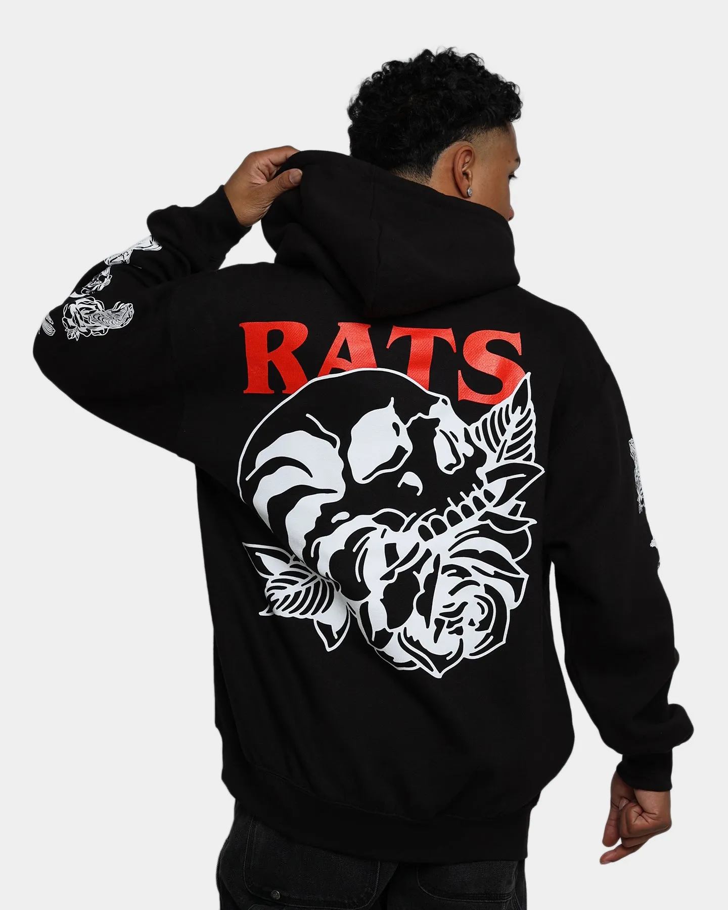Rats Get Fat Skull Rose Hoodie Black sold by Culture Kings