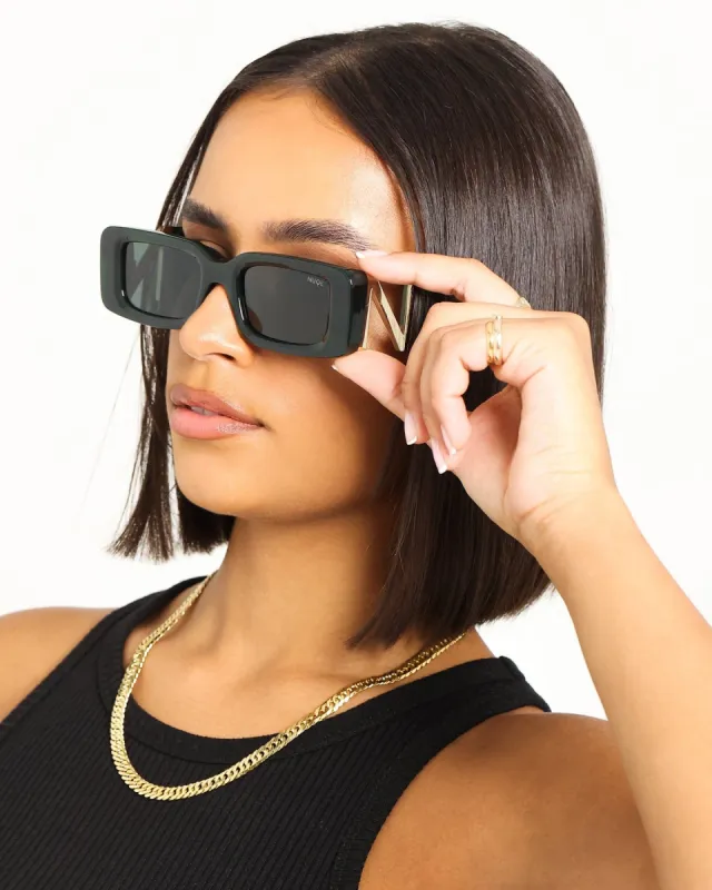NUQE Elevare Sunglasses Green/Gold sold by Culture Kings